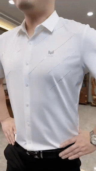 Camisa de Seda Elástica de Hombre - Valencia™